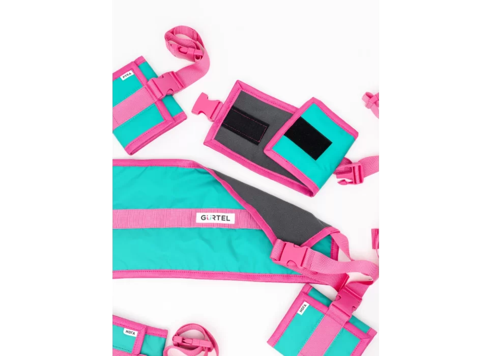 Комплект ремней для фиксации конечностей с фастексами для рук, ног, туловища, груди