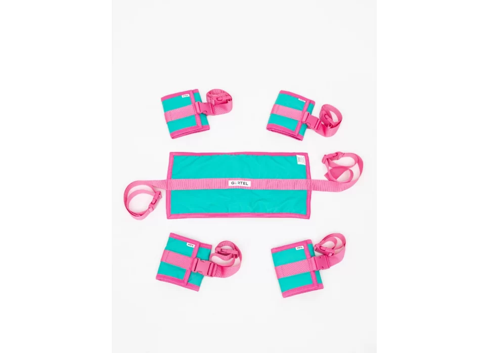 Комплект ремней для фиксации конечностей с фастексами для рук, ног, туловища, груди