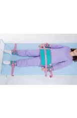 Комплект ремней для фиксации конечностей с фастексами для рук, ног, туловища, груди. Изображение