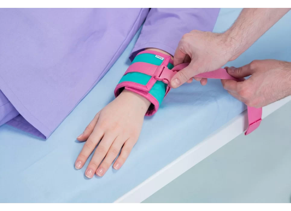 Комплект ремней для фиксации конечностей с фастексами для рук, ног, туловища, груди